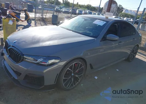 2021 BMW M550I xDrive из США, поврежденный, VIN WBA13BK06MCF12774